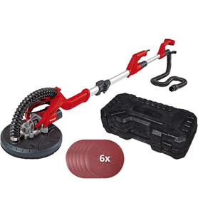 Einhell Alçıpan Duvar Zımpara (600 W, Maksimum 1500 D/D, 225 Mm Zımpara Diski, Teleskopik Sap, Cırtl (Standart)
