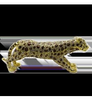 Swarovski Taşlı Leopar - Gizli Hazneli Masaüstü Hediyelik Süs Eşyası  Hediyelik Kutusunda (Karışık)
