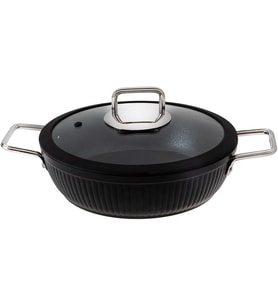 Jumbo Dublin Black Basık Tencere 26 Cm (Çok Renkli)