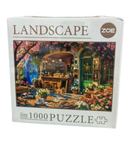 1000 Parça Firede cafe Puzzle 9514