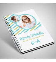 Kız Öğrenciye Özel Fotoğraflı Defter