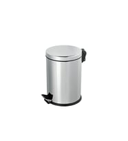 Omnisoft PLX3700-303 Krom Pedallı Paslanmaz Çöp Kovası 3 Lt