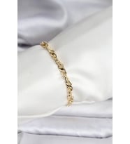 14K Gold Renk Kaplama Zincir Model CM Kadın Bileklik