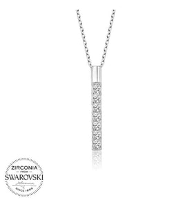 Swarovski Taşlı Gümüş Yeditaş Bayan Kolye