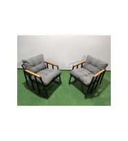 Balkon-bahçe-kafe Çay Seti Koltuk Oturma Takımı,oturma Grubu Çaysetleri Sallanır Koltuk MİAMİ (Gri)