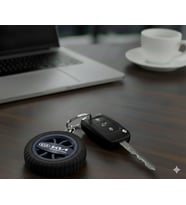 Kia Uyumlu Özel Tasarım Araba Anahtarlığı - Premium Hafif ve Dayanıklı Anahtarlık (Mavi)