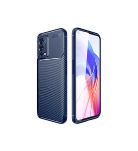 Oppo A55 4G Uyumlu Kılıf Zore Negro Silikon Kapak (Lacivert)
