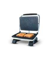 Organik %100 Demir Döküm Plakalı Tost Makinesi - Temizleme Fırçası Hediyeli