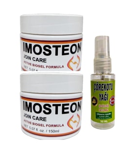 Süper Imosteon Rahatlatıcı Masaj ve Bakım Kremi 150 ml X 2 ad+Çörek Otu Yağı ile 30 ml