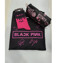 BLACKPİNK UNİSEX T-SHİRT KALEMLİK ÇORAP KOMBİN