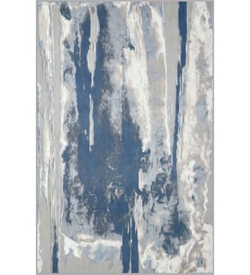 Eliana Home Baskılı, Yıkanabilir Kaymaz Taban Salon Halısı LNA0503 100x150 cm (Mavi)