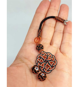 Bakır El İşi Kazaz Püskül & 2 Habbeli Takım (45556)