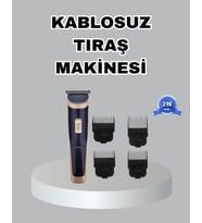 Çelik Bıçaklı Unisex Şarjlı Tıraş Makinesi – Sessiz Motor, Kablosuz Ayarlanabilir