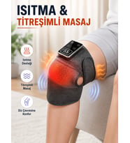 Dijital Ekranlı Isıtmalı Diz Masaj Aleti Ayarlanabilir Titreşimli Şarjlı Masaj Cihazı