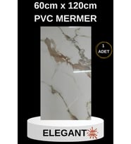 Alternatif Kaplama UV PVC Mermer Panel Elegant1 Adet 60x120cm Ev Ofis Otel Duvar Kaplama Paneli (Çok Renkli)