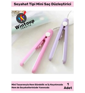 Seyahat Tipi Mini Saç Düzleştirici Seramik Uçlu Düzleştirici