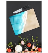 Deniz  Cam Kesme  ve Sunum Tahtası  25 Cm X 35 Cm