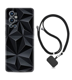 Tecno Spark 9 Pro Kılıf Silikon Boyun Askılı İpli Desenli Silikon Prizmalar 1782