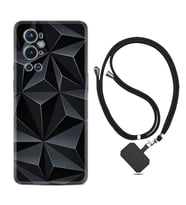 Tecno Spark 9 Pro Kılıf Silikon Boyun Askılı İpli Desenli Silikon Prizmalar 1782