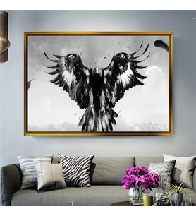 Altın Çerçeveli dekoratif tablo l815 (Gold)