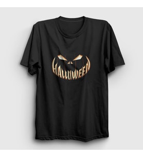 Presmono Unisex Siyah Smile Halloween Cadılar Bayramı T-Shirt 500833tt