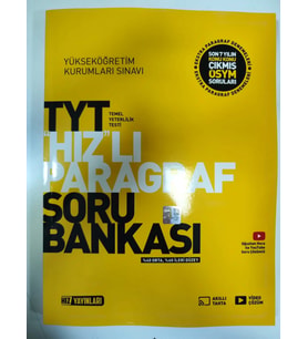 Hız Yayınları TYT ''Hız'' lı Paragraf Soru Bankası Yeni