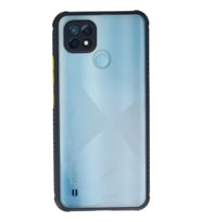 Newface Realme C21 Kılıf Miami Şeffaf Silikon - Lacivert
