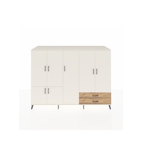Kronos Dolap 12 Raflı 2 Çekmeceli 7 Kapaklı 220x59x163 Aytaşı-Aytaşı/Çam