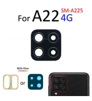 Tkgz Samsung Galaxy A22 4G Arka Kamera Camı Lens Yapışkanlı