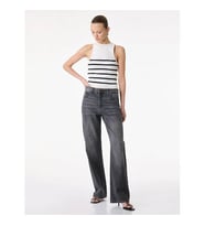 Koton Straight Fit Antrasit Kadın Jean Pantolon 7WAL40027MD