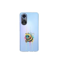 Huawei Nova 9 ile uyumlu Splash arı tasarımlı şeffaf silikon kılıf