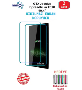 GTX Jaculus Spreadtrum T618 İçin Nano Ekran Koruyucu 9h Esnek 2 ADET