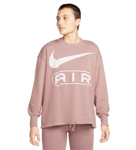 Nike Air Women's Oversized Crew Neck French Terry Sweatshirt Kadın Geniş Kalıp Sweatshirt Kahve