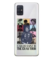 Samsung Galaxy A51 Uyumlu Carlos Sainz Tasarımlı Şeffaf Telefon Kılıfı