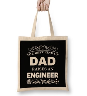 The Best Kind Of Dad Raises An Engineer Bez Çanta Uzun Saplı