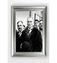 Gümüş Çerçeveli Atatürk Tablo cv1354
