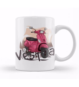 Vespa Club Kupa Bardak Porselen