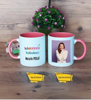 Laboratuvar Teknikeri Kupa Bardak Pembe Fotoğraflı Tıp Bayramı Hediyesi