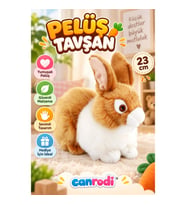 ANM 20875 Açık Kahve Tavşan Pelüş Oyuncak 23 cm