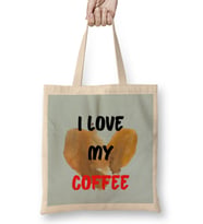 Funny coffee drin Ks Art lover Gift Quote - Vintage Retro Rainbow Style Bez Çanta Uzun Saplı