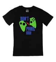 Yeşil Don't Panic Bro Siyah Tişört
