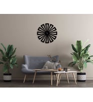 BK Home Dekoratif 45cm Ahşap Duvar Saati-14 (Beyaz)