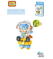 LOZ Micro Block Serisi Mavi Astronot 390 Parça Oyuncak Yapım Seti FFLZ-8827 (Standart)
