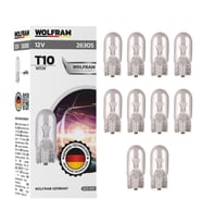 Wolfram T10 Ampul T10 Orta Dipsiz Ampul 12V 5W 10 ADET