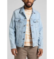 L89ZOWJU lee Regular Fit Rahat Kesim Esnek Rider Jean Ceket (Buz Mavi)