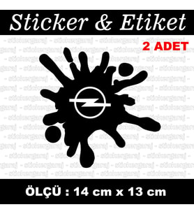 opel tuning modifiye etiket sticker - 2 adet çıkartma araba motosiklet kask atv tablet pc buzdolabı otomobil bilgisayar uyumlu