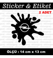 opel tuning modifiye etiket sticker - 2 adet çıkartma araba motosiklet kask atv tablet pc buzdolabı otomobil bilgisayar uyumlu