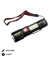 USB Şarj Edilebilir El Feneri - Wison - 1000 Lümen - 10 Watt - (WS-2828)