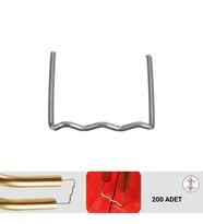 200 ADET 0,8MM DÜZ TİP DALGALI KAYNAK ZIMBA TELİ