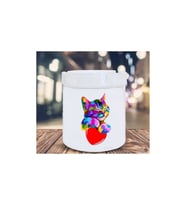 Renkli Kedi Tasarım Seramik Küllük